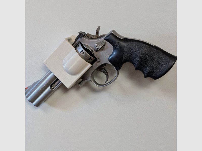 Magnetisches Blockholster für Revolver und baugleiche für Waffenschrank - Zubehör für den Waffenschrank