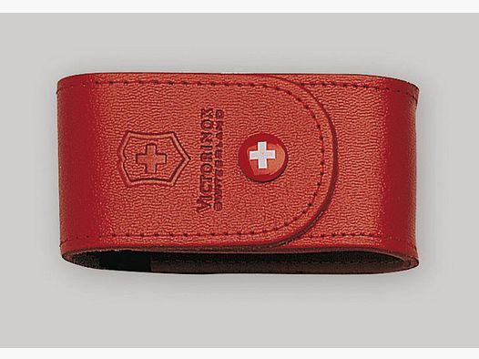 Rood Leren Etui VICTORINOX (15 tot 23 stuks)