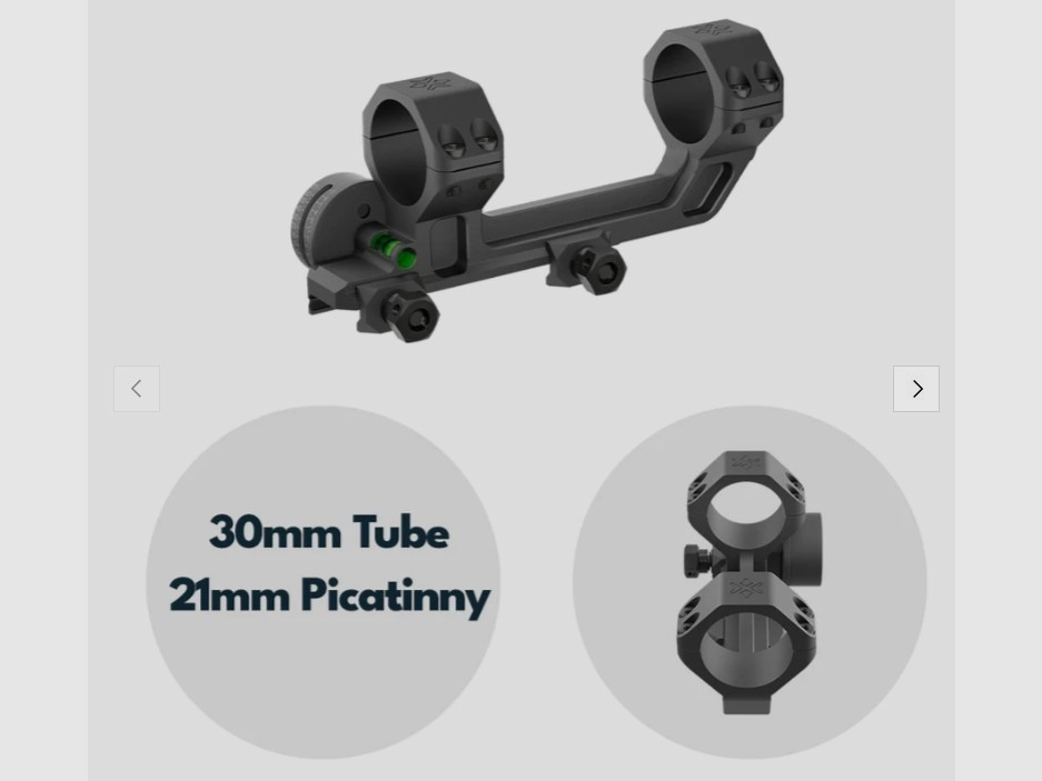 Vector Optics SCACD-24 Blockmontage mit Wasserwaage & Neigungswinkelanzeige für 21mm Schiene