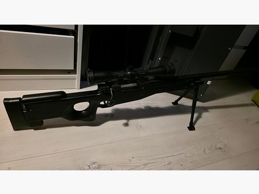 Fusil de précision Airsoft L96 avec lunette et bipied