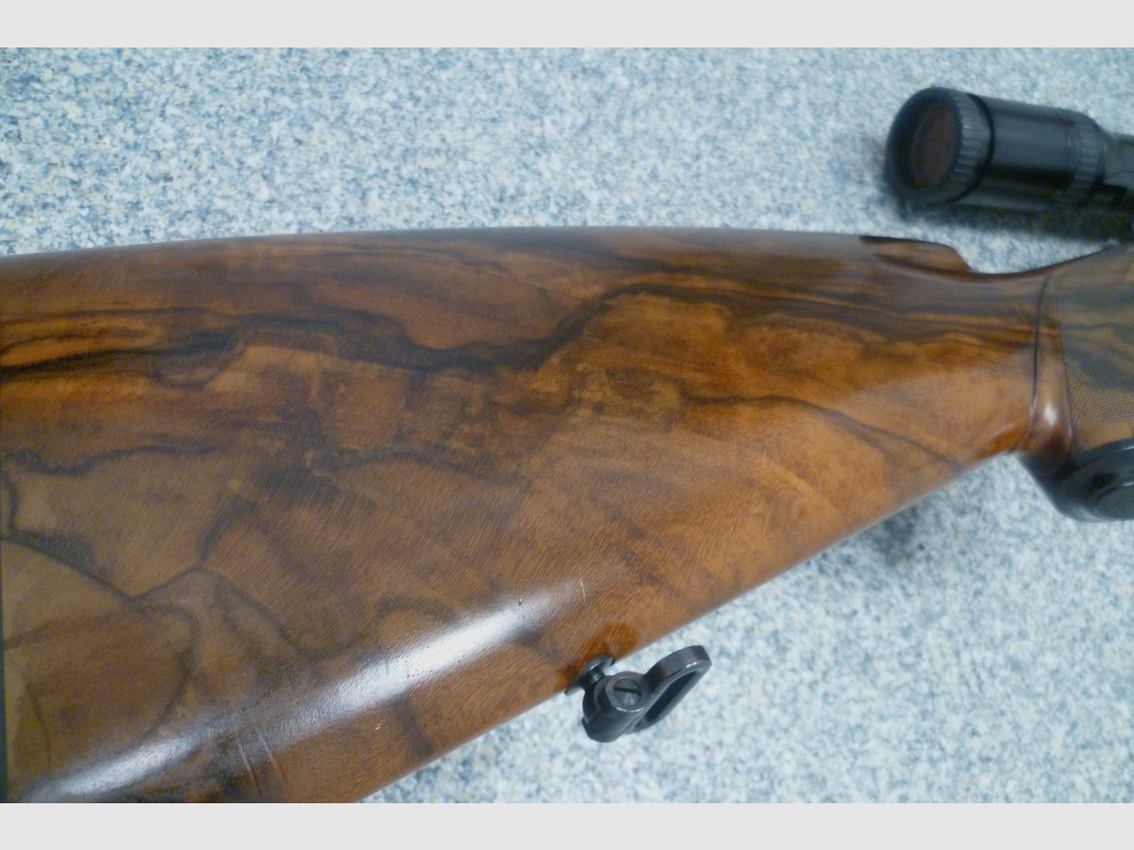 Seitenschloss - Bockdrilling Ludwig Borovnik Ferlach 16/70 & 7x65R & .22 Hornet