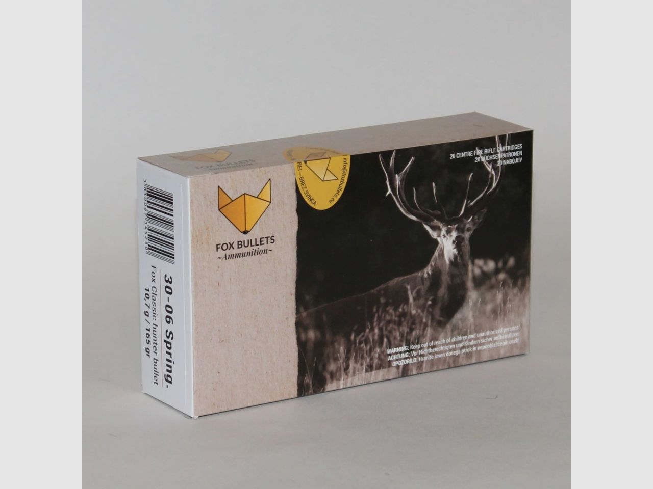 Fox Bullets Classic Hunter .30-06 Sprg. 165GR / 10,7g bleifrei 20 Patronen, Bild 1 von 5