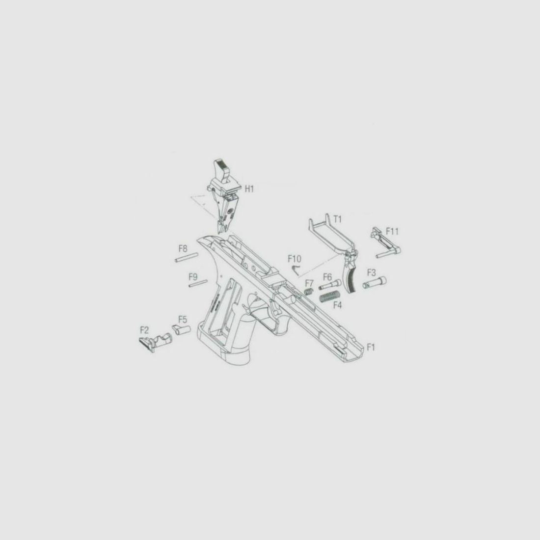 Hahnstangenstift F8 DE