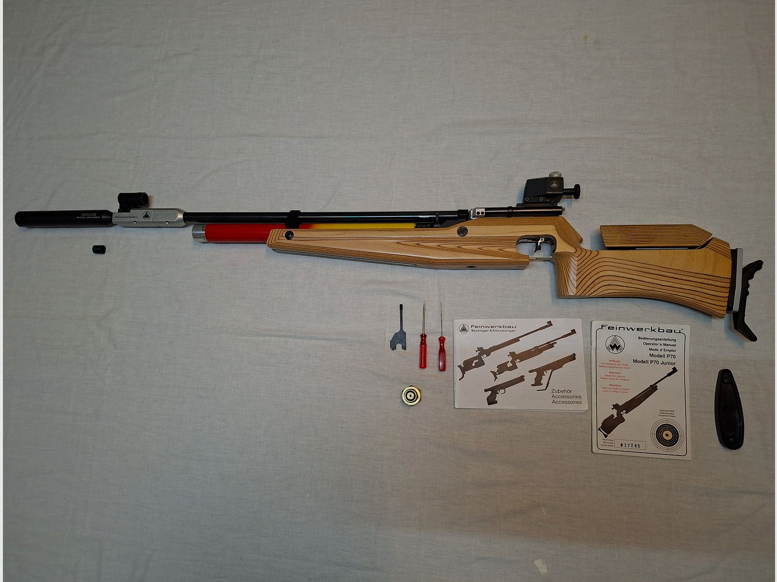 Feinwerkbau Model P 70 with silencer