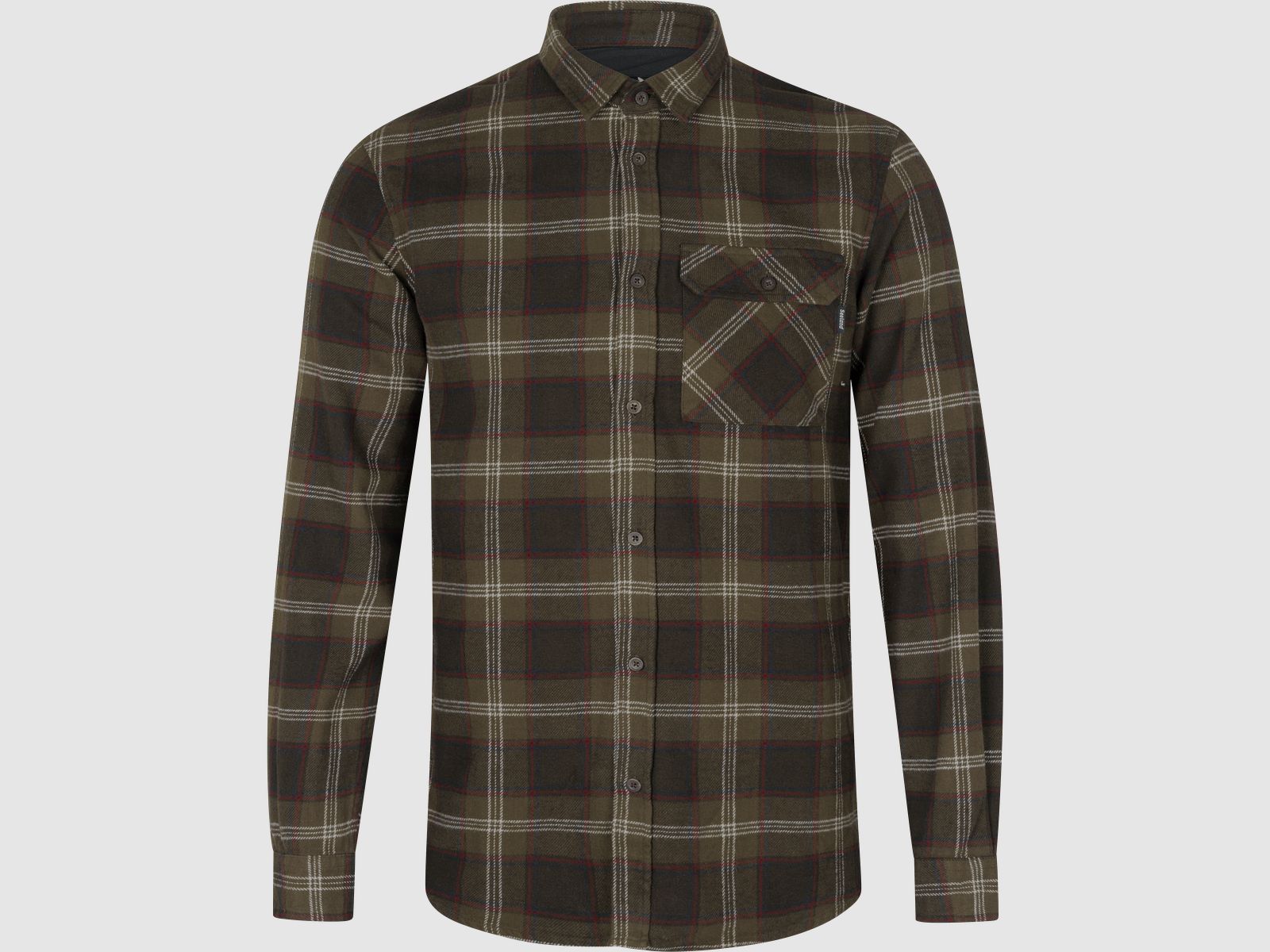Seeland Glen Flannel Shirt Men Pine Green Check XL