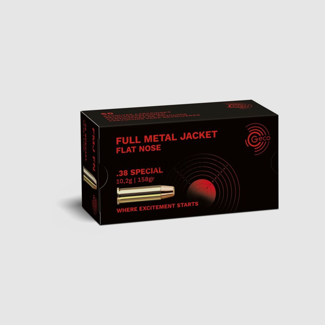 Geco GECO .38 Spec. VM-Flachkopf - FMC-FP 10,2g