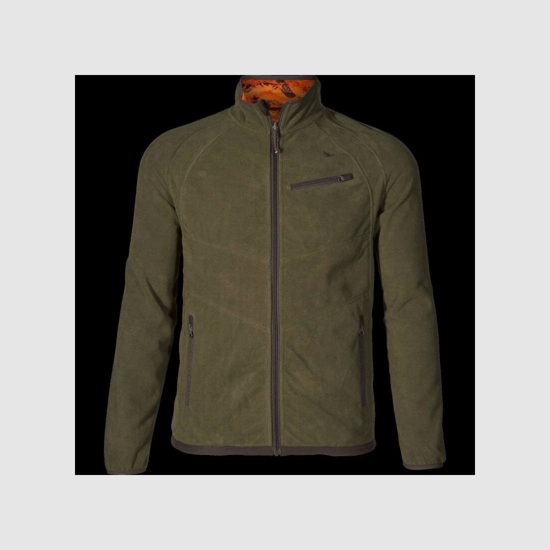 Seeland Herren Fleecejacke Vantage Reversible Pine Green/InVis Orange Blaze