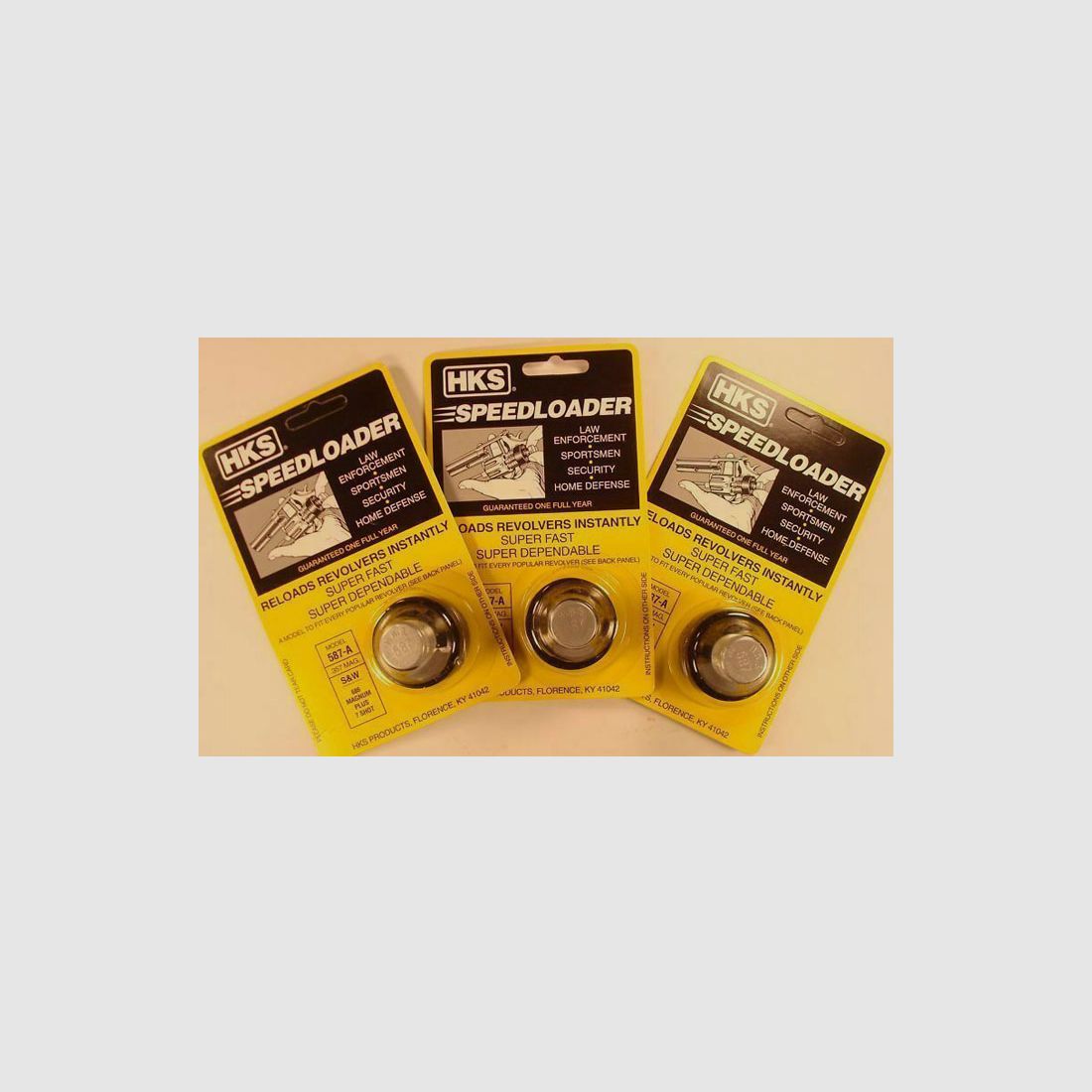 HKS Speedloader Mod. 587-A 7-Shot, 3 Stk