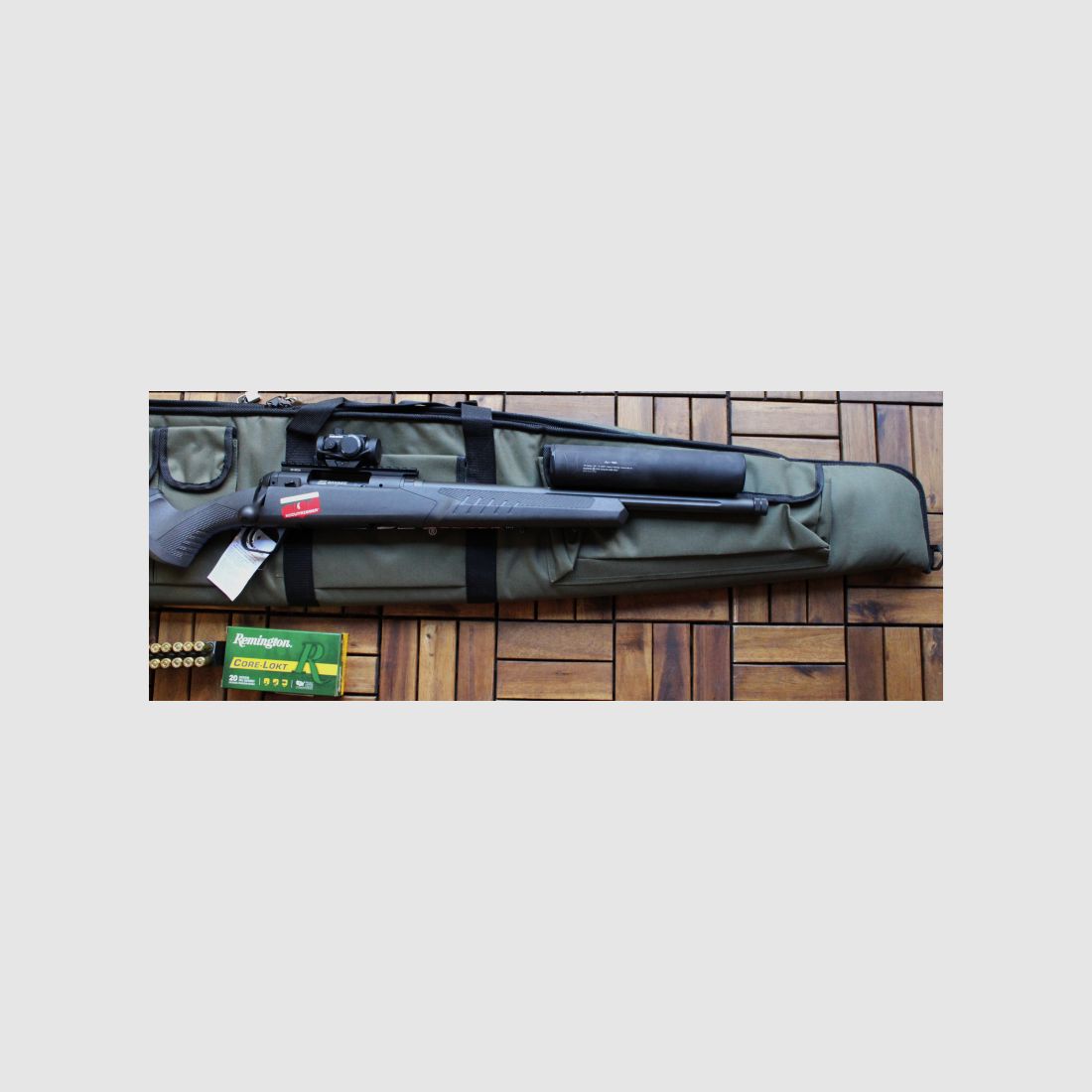 Savage 110 Tac-Hunter Repetierbüchse Kal. .308 Win. A-Tec Schalldämpfer, Leuchtpunkt