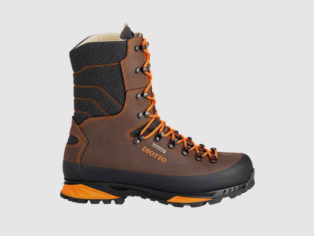 High hunting boots Diotto Taiga brown and orange, image 5 of 12