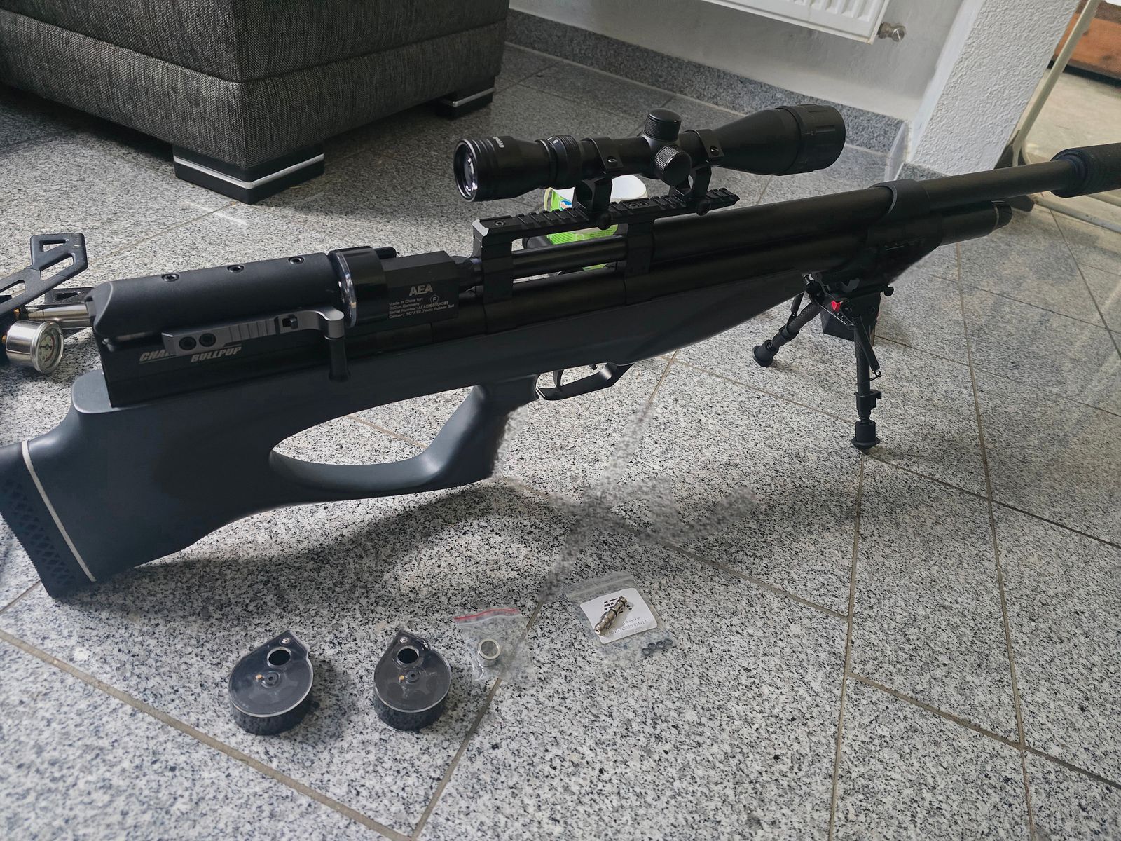 AEA Challenger kaliber 50 mit viel Zubehör 
