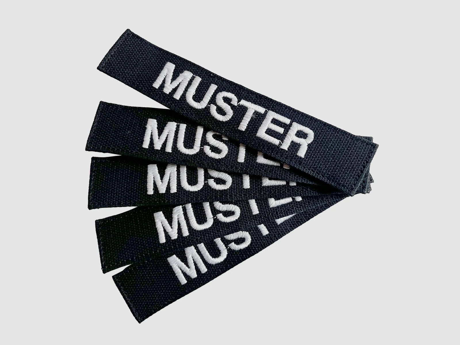 ASMC Namensbänder 5er Set Schwarz