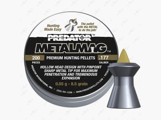 Bleikugeln mit Rock 4,50 mm und 5,50 mm PREDATOR METALMAG