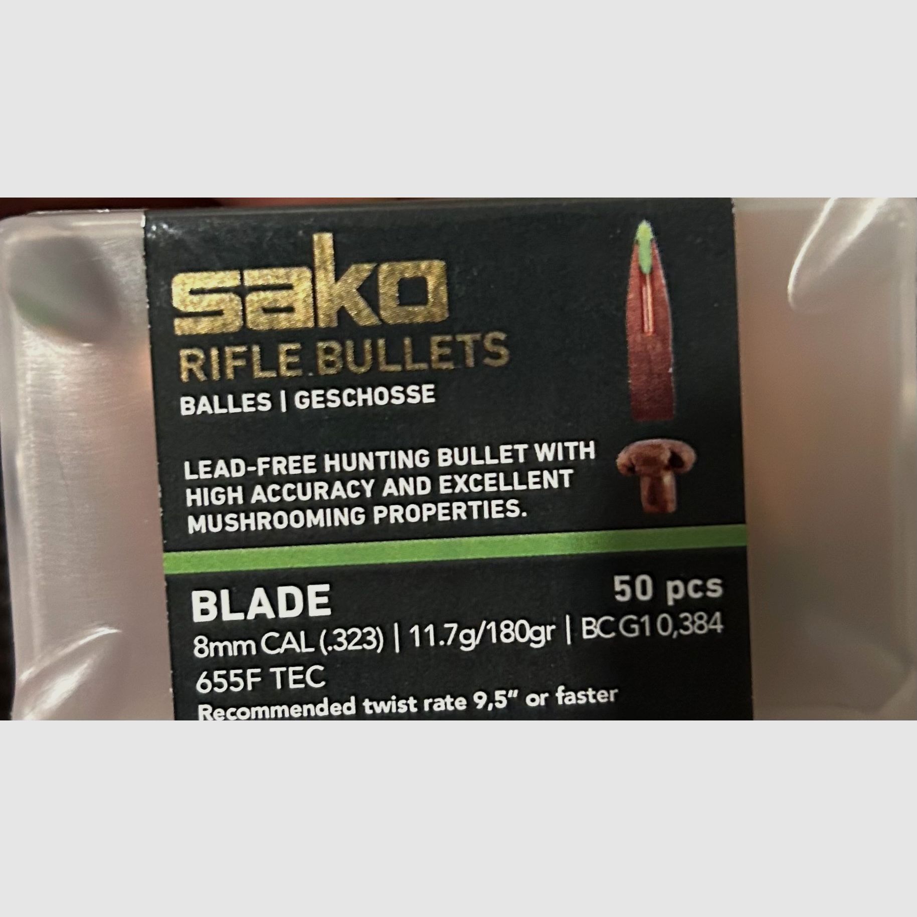 100 x Sako Blade bullets lead-free