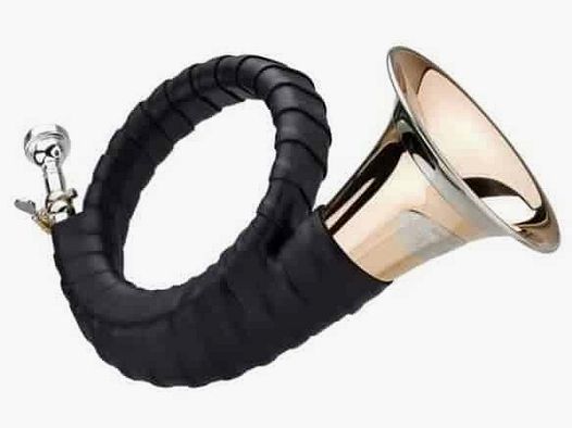 Hunting horn Meister Dotzauer Fürst Pless (with leather wrapping)