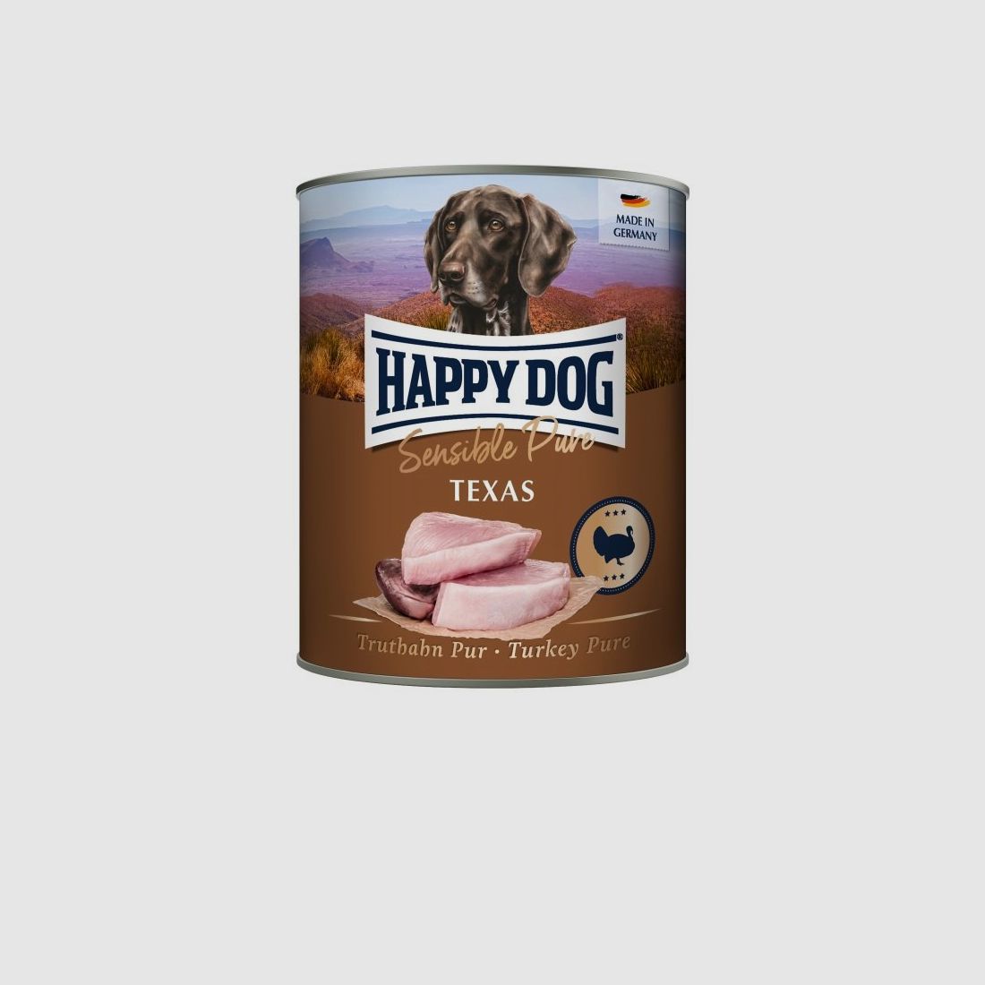 Happy Dog Hunde Nassfutter Truthahn Pur 200 g x 6 Stk.