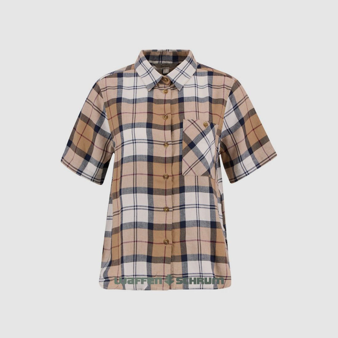 Barbour Bluse kurzarm Fern
