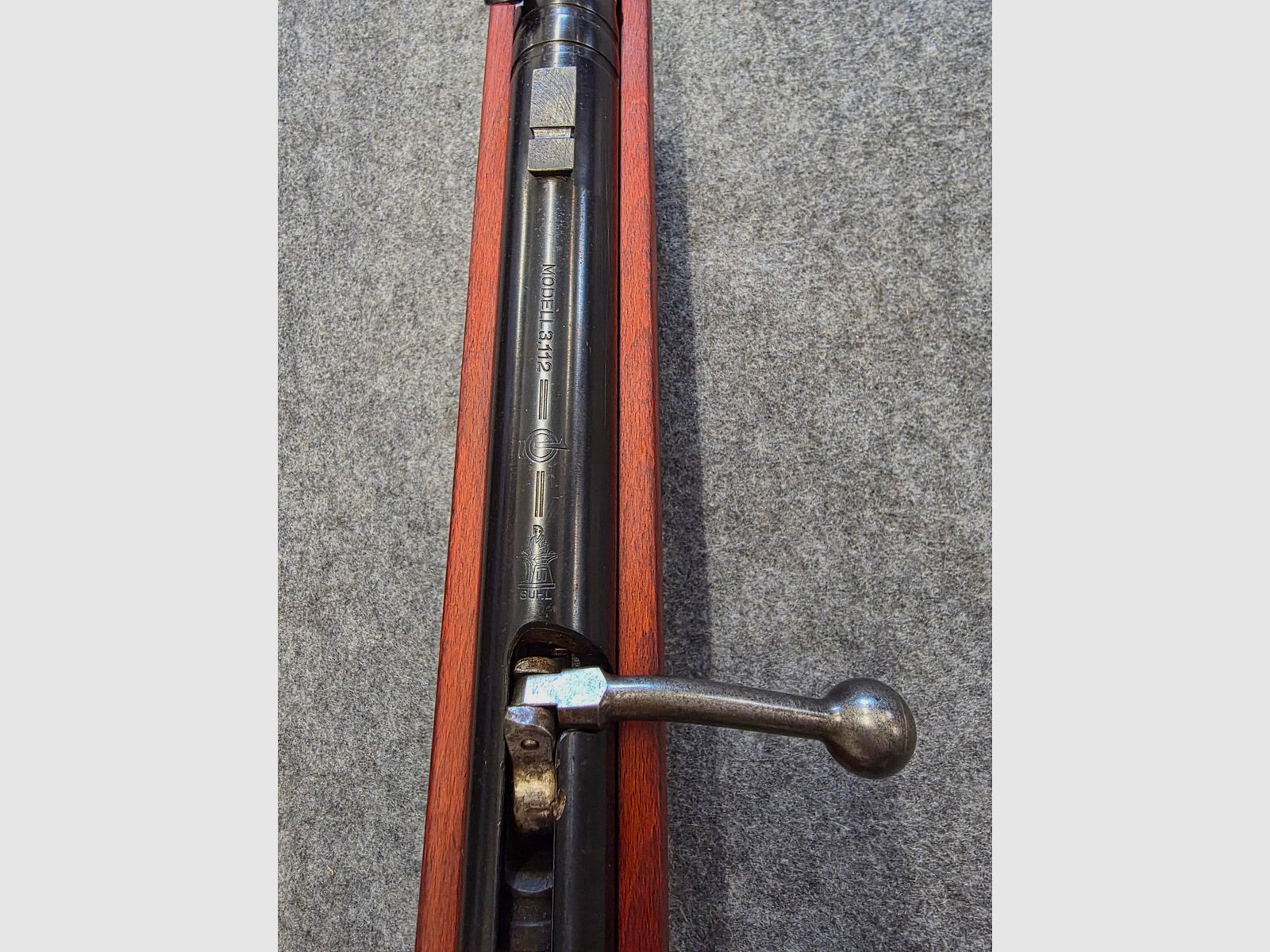 Q1 Supporto per tunnel di grano inclinato Haenel Mod. 3.112 con diottro e scatto fine caricatore cal. 4,5mm Diabolo 311 - 2