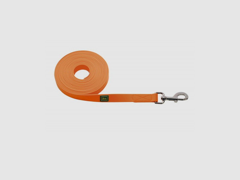 Hunter Suchleine Convenience Neonorange Kunststoffmaterial ohne Handschlaufe – Breite / Länge: Breite: 20mm / Länge: 1200cm