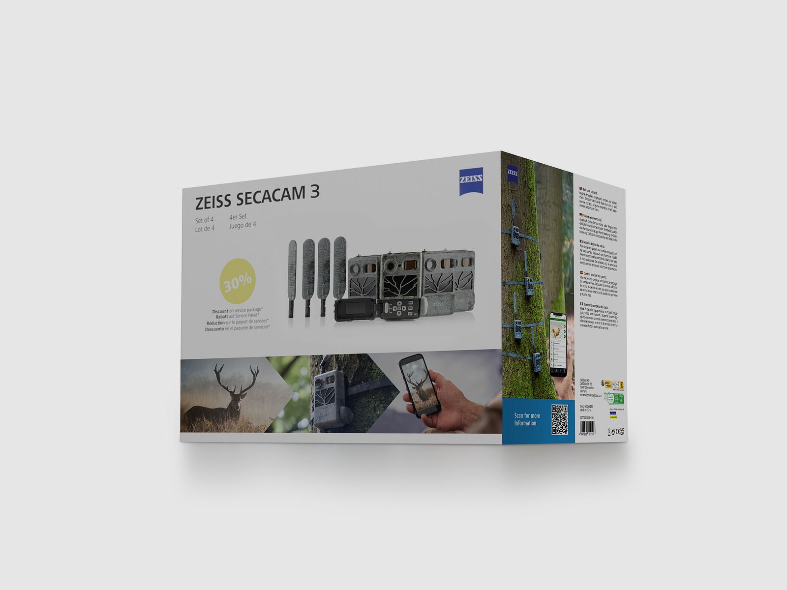 Zeiss Secacam 3 4er Bundle Wildkamera