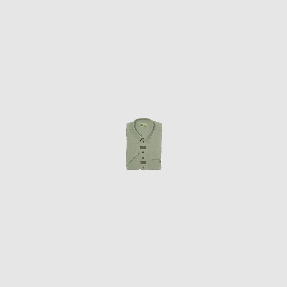 Hemd Chambray 1/2-Arm - mit Zierteil / Beinknopf