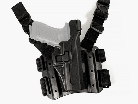 BLACKHAWK Serpa TAC L3 Holster de cuisse Glock 17, 19, 23, 31 et 32 jusqu'à Gen5, 22 jusqu'à Gen4 - DROITE