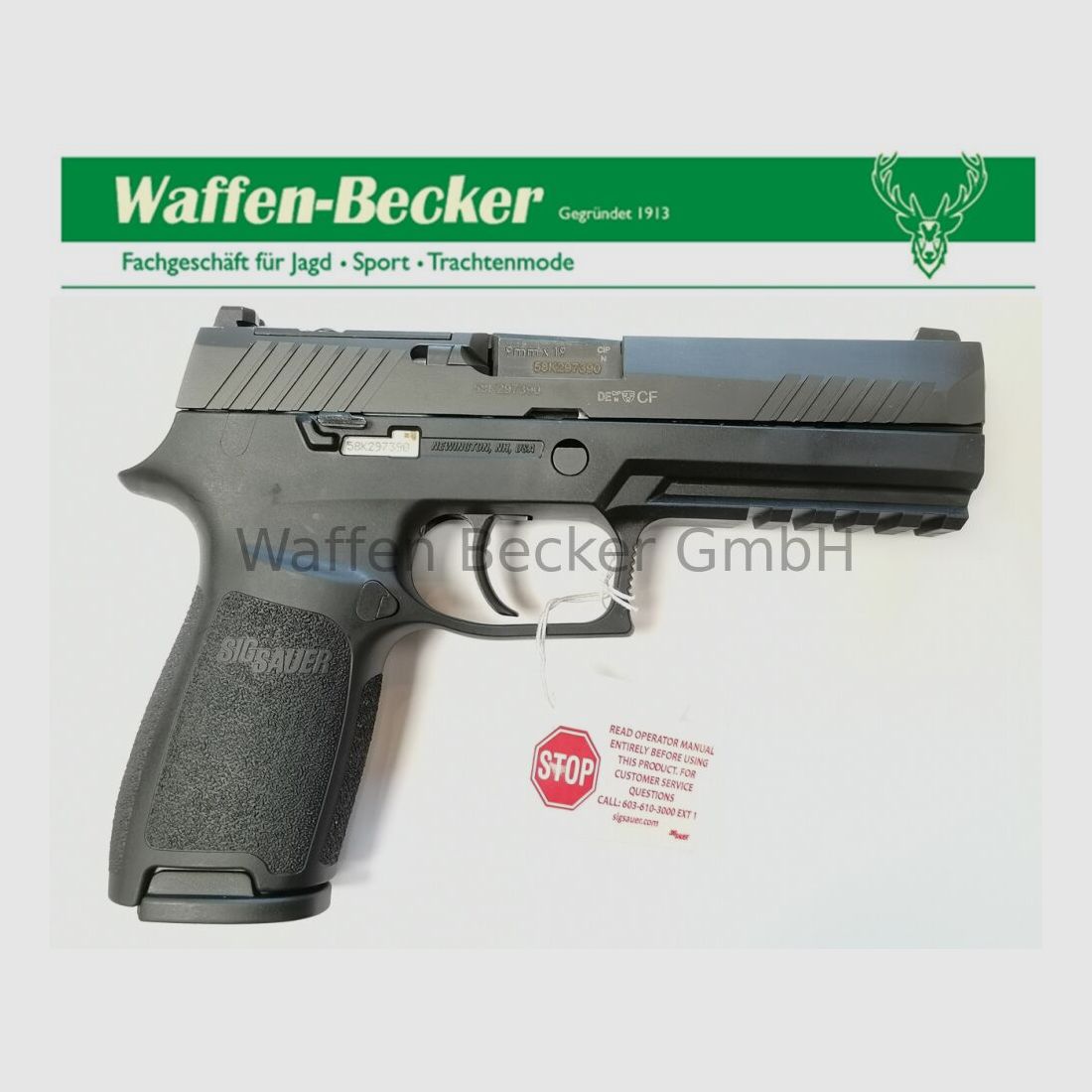 SIG-Sauer SIG-Sauer P320 Full Size OR 17 coups, cal. 9mm Luger, noir