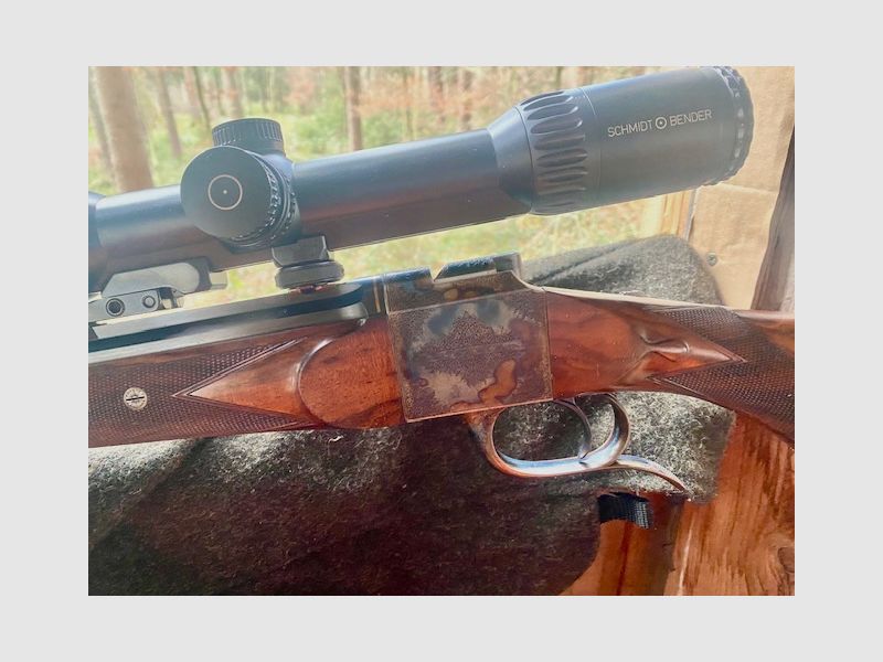 Blockbüchse Hagn von Ralf Martini Canada Gravur Florian Güllert, Bunthärung Herr Martini arbeitet nun bei Hartmann und Weiss 8x57IS 