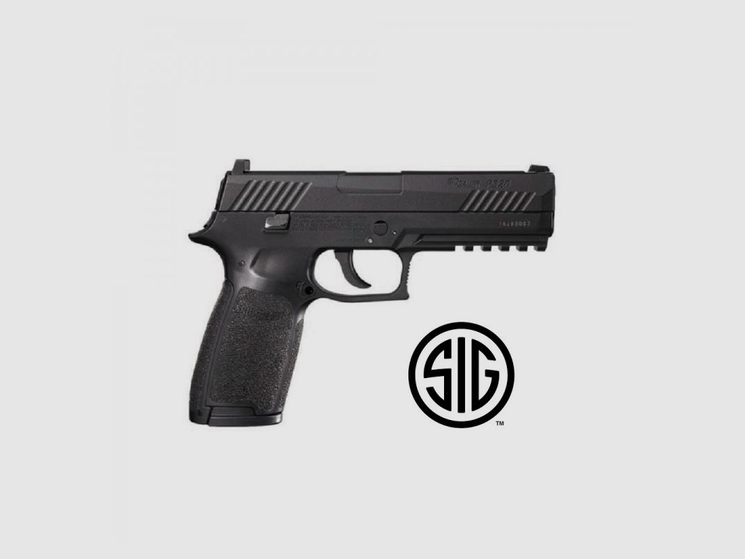 Pistole Sig Sauer P320 Black CO2 - 4,5 mm Diabolos / Stahl-BBs - Blowback, Bild 3 von 4