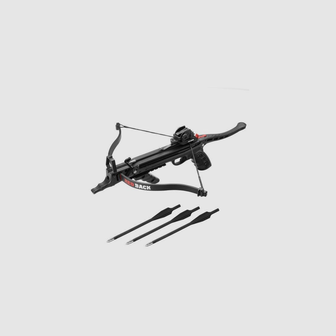 Hori-Zone Pistolenarmbrust Redback RTS 80lbs 235 fps schwarz inkl. 3 Pfeile NEU 