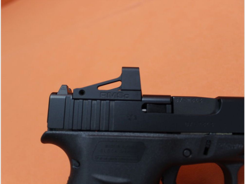 Pistolet Glock Ha. 9mm Luger Glock 43X noir R/FS MOS SHIELD RMSc Slimline canon de 87 mm / viseur à point lumineux