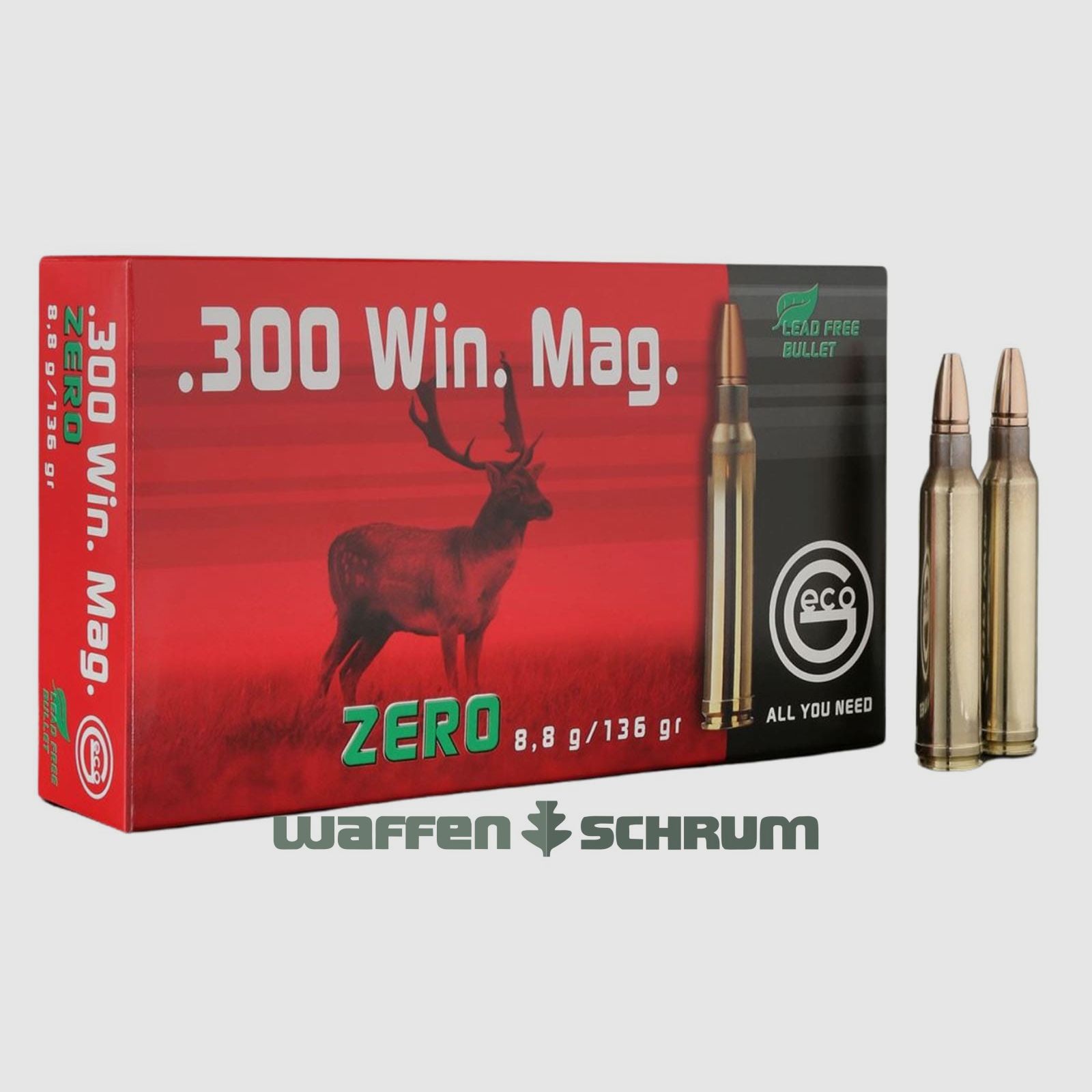 Geco .300WinMag Zero 8,8g - 136gr