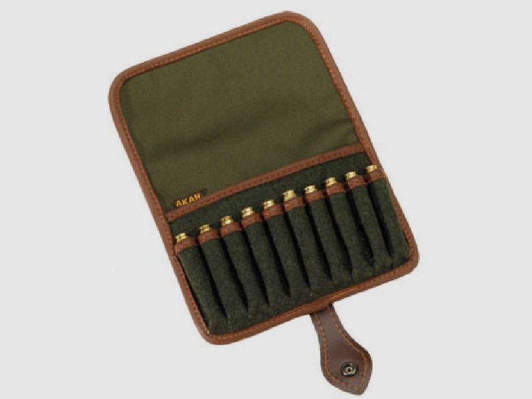 AKAH Patronenetui Loden für 10 Kugelpatronen