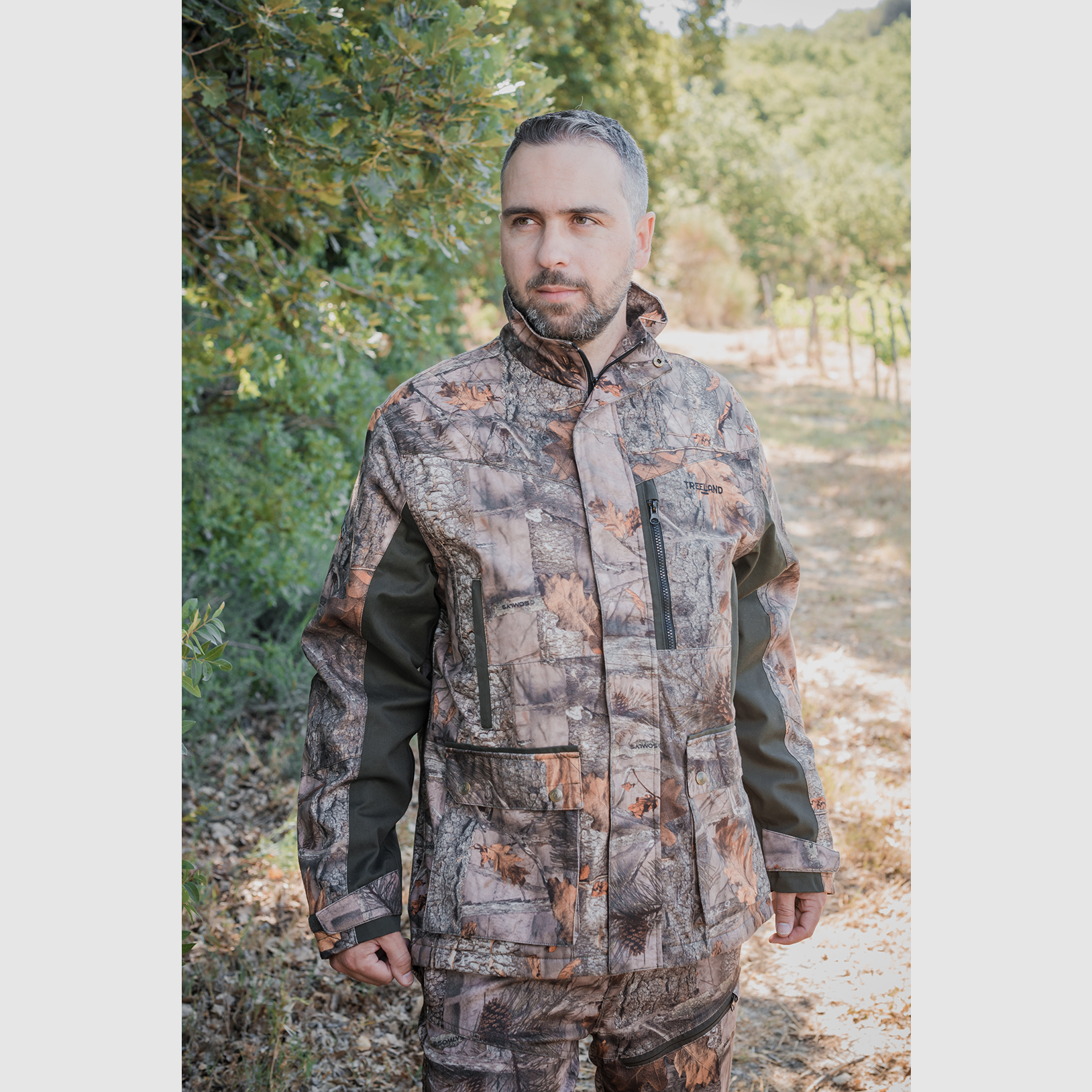 Zweifarbige warme Jagdjacke Treeland, Bild 7 von 7