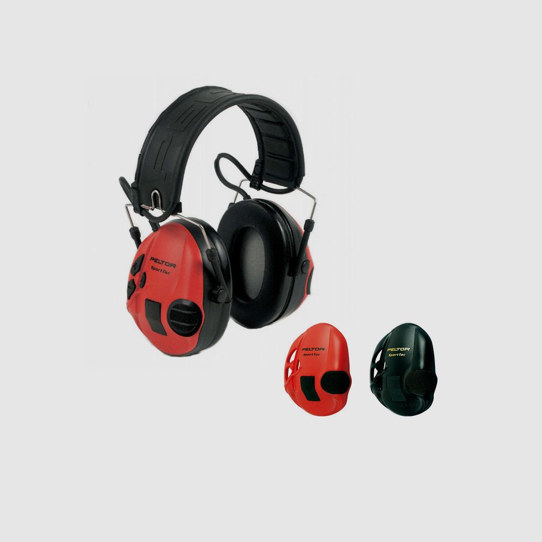 PELTOR SPORTTAC RED / BLACK
