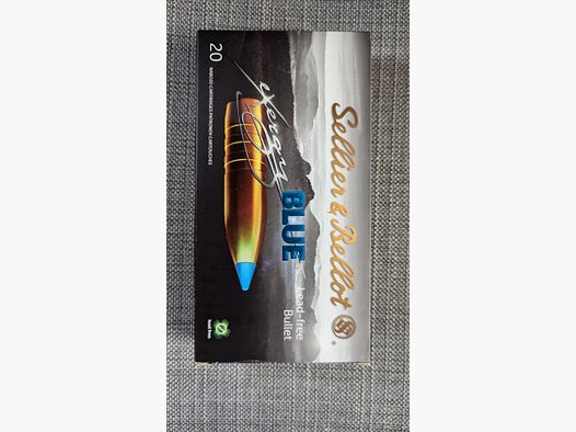 Sellier & Bellot 8x57 IS tipped eXergy blue 11,7g/180grs. / Bleifreie Munition / S&B eXergy blue