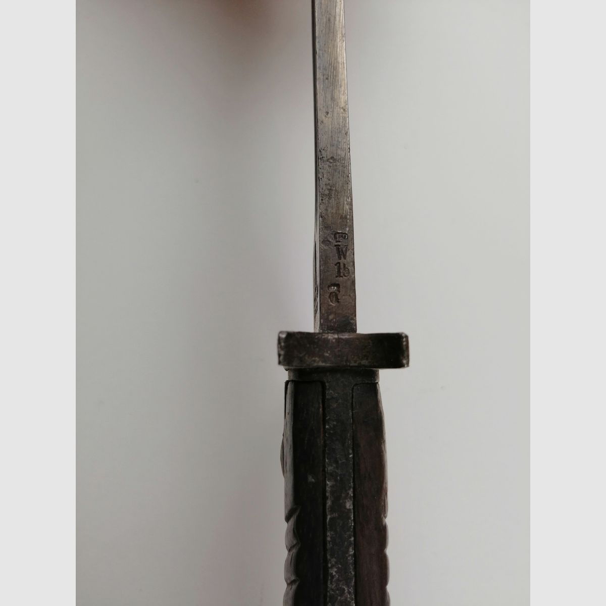 Bayonet 98/05 type 1 Goede leren schede – J.CORTS SOHN Remsheid – Goede staat, afbeelding 9 van 9