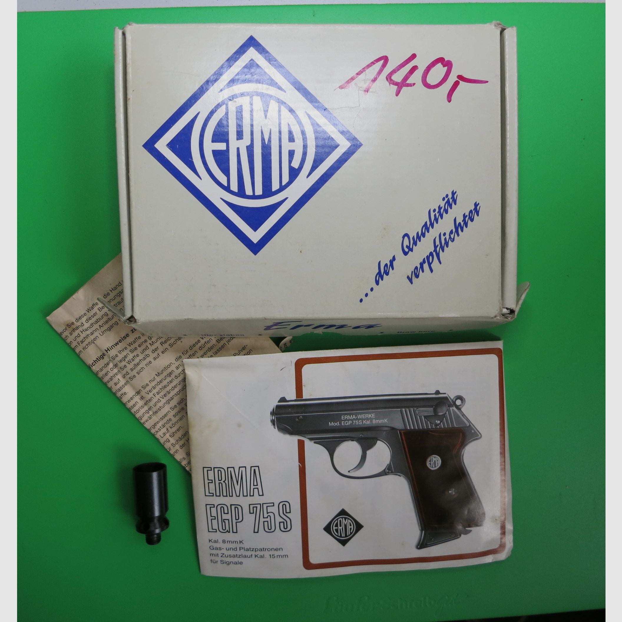 Erma EGP 75S, 8 mm Knall, Nachbau der Walther PPK (James Bond 007)    #53