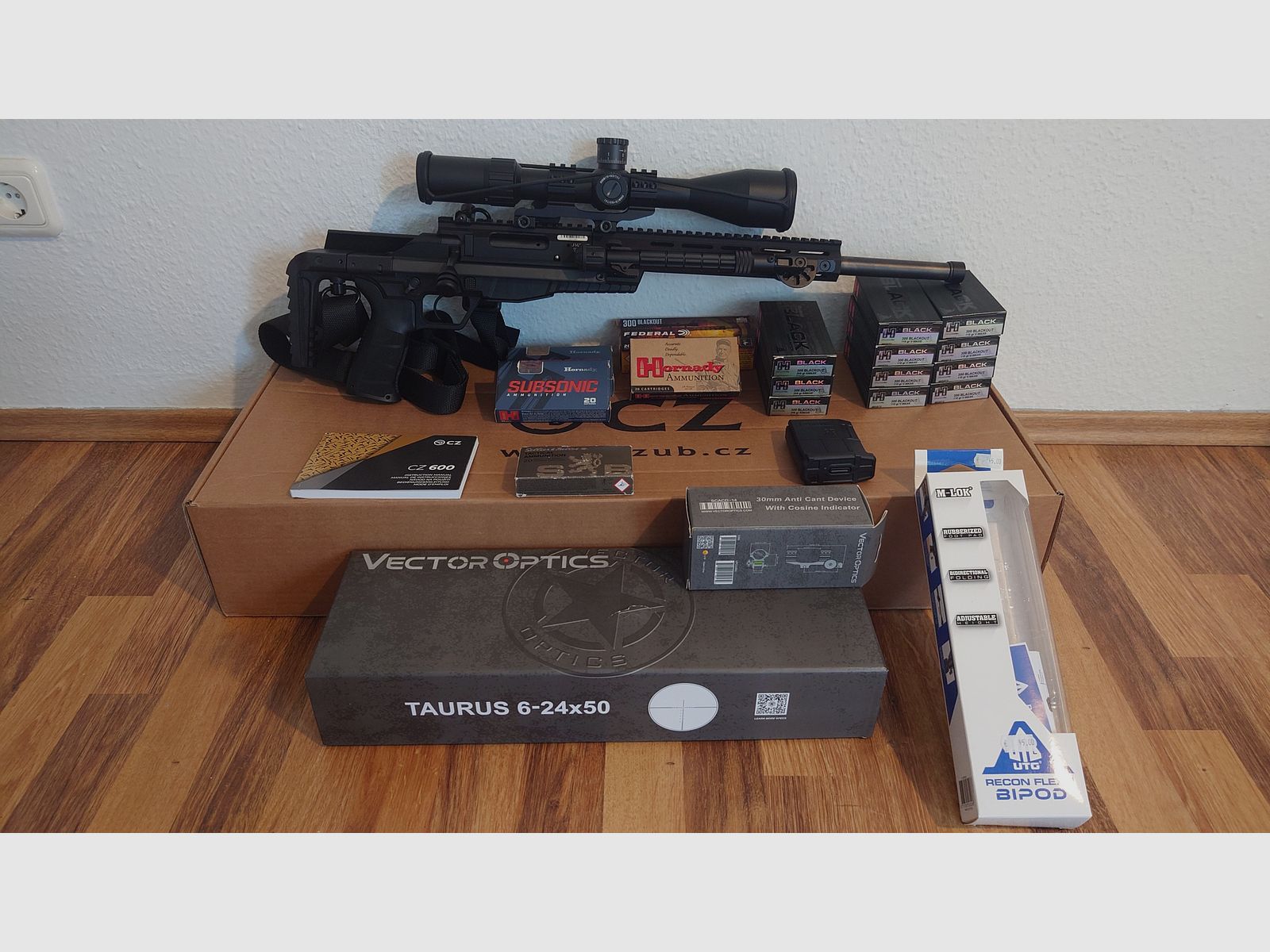 Repeater rifle CZ 600 Trail in caliber .300 Blackout, sportingly approved