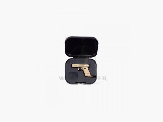 Key ring GLOCK pistol Gen4 gold plated w/ box