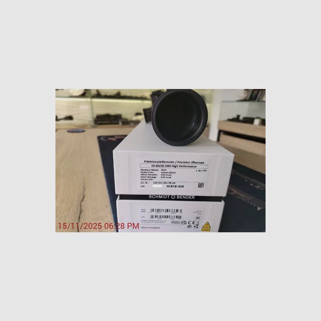 Zielfernrohr Schmidt Bender CMII 10-60x56
