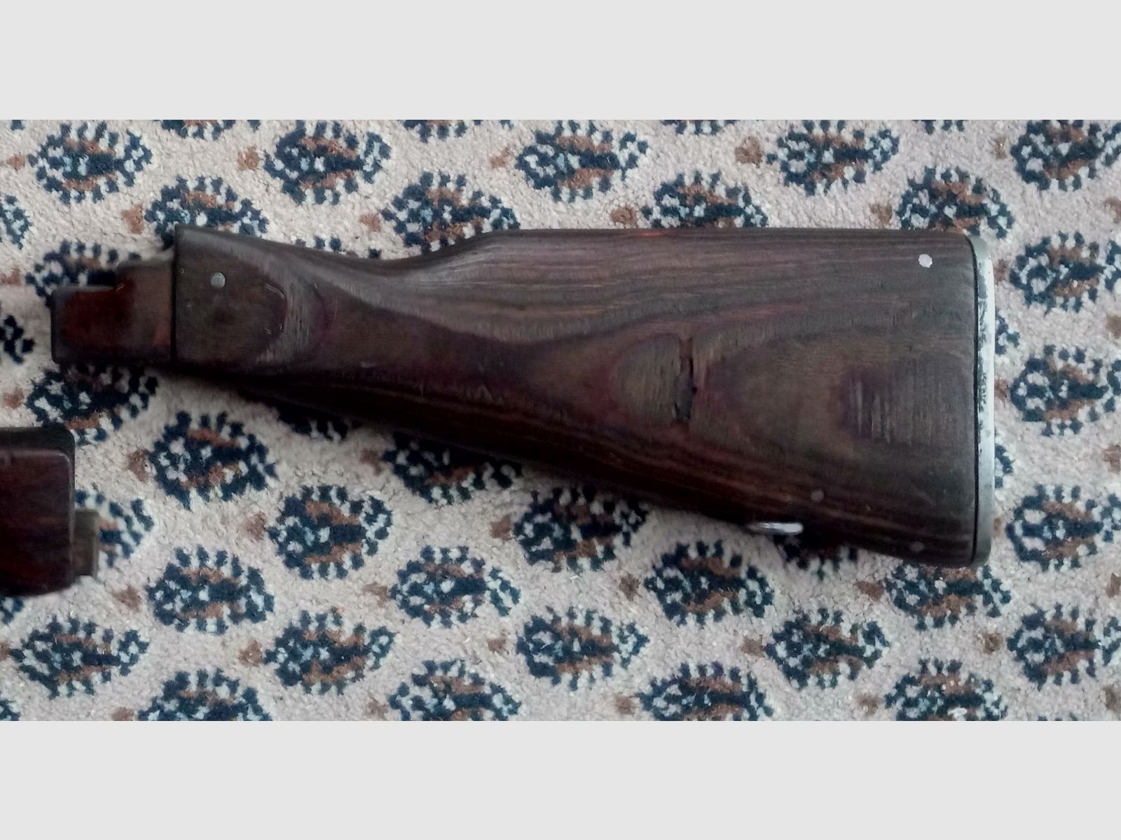 Classic AK fixed stock wood laminate dark brown / can also be fitted into Cybergun GSG Co2 AK47 // AKM & AK74 laminated wood stock