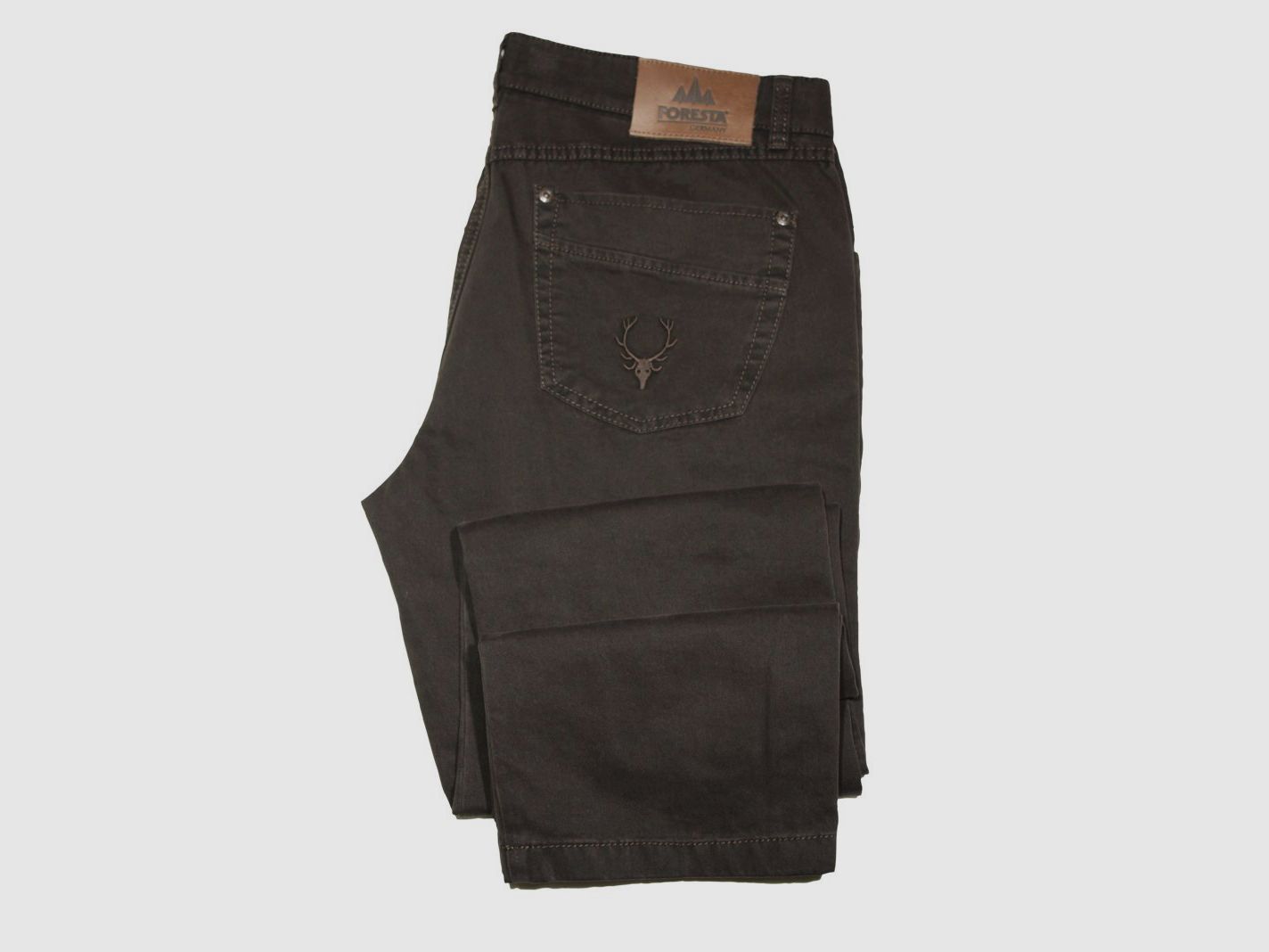 Foresta Jeans-Fivepocket mit Stick Braun