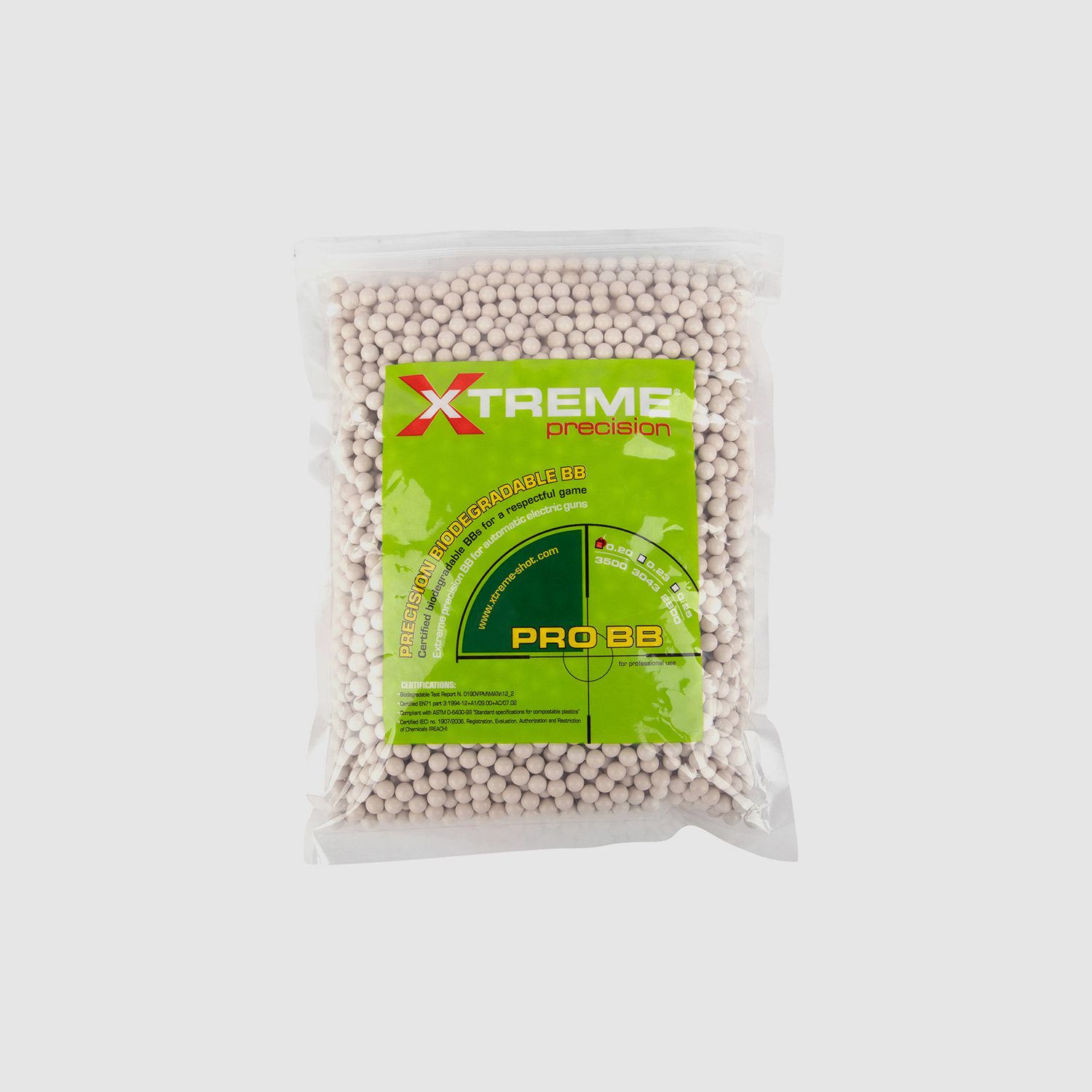 Evolution Xtreme Precision 6mm BIO BBs Weiß 0,20 g 3.500 Stück