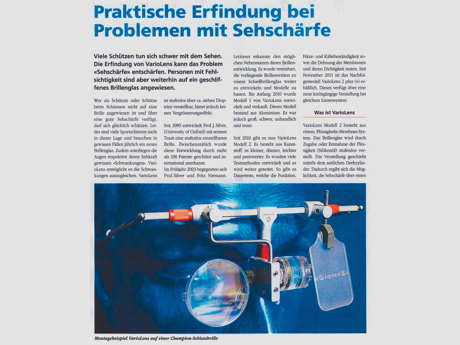 RESERVIERT! Profi MEC Schießbrille mit Knobloch Irisblende, Vario Lens 2 plus, usw., NP 600,-