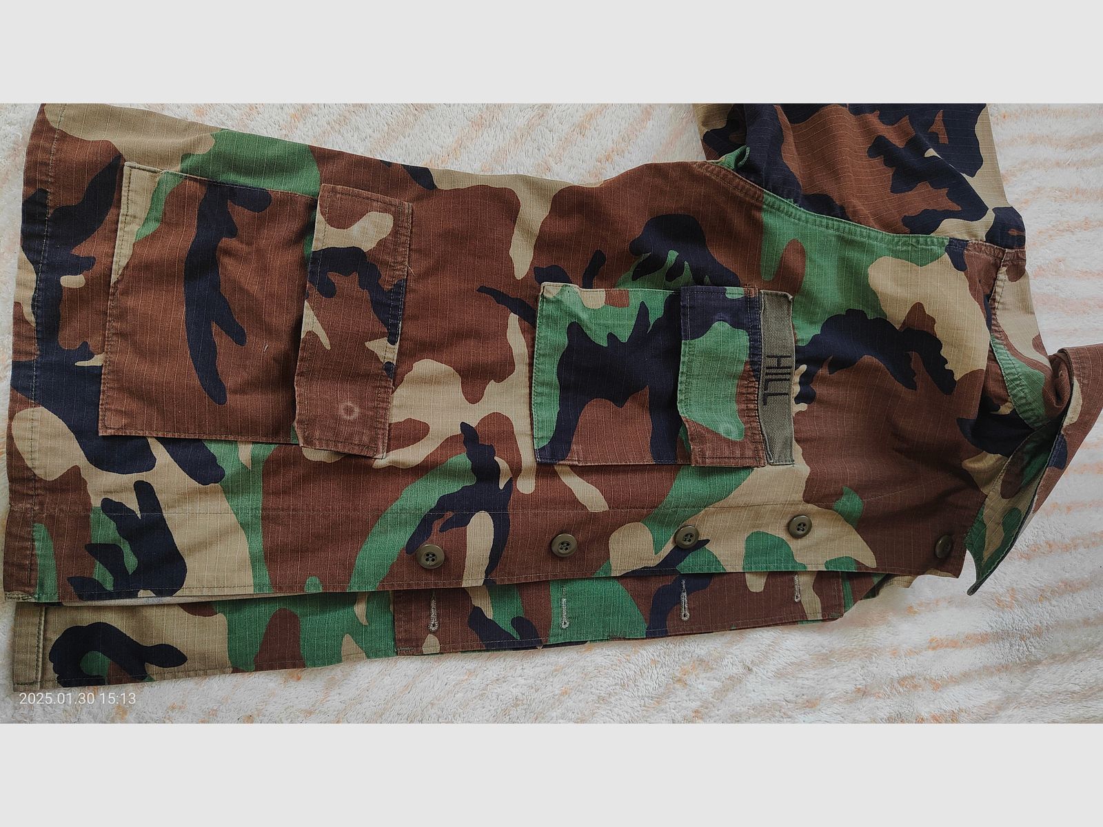Military camouflage jacket US Army size L