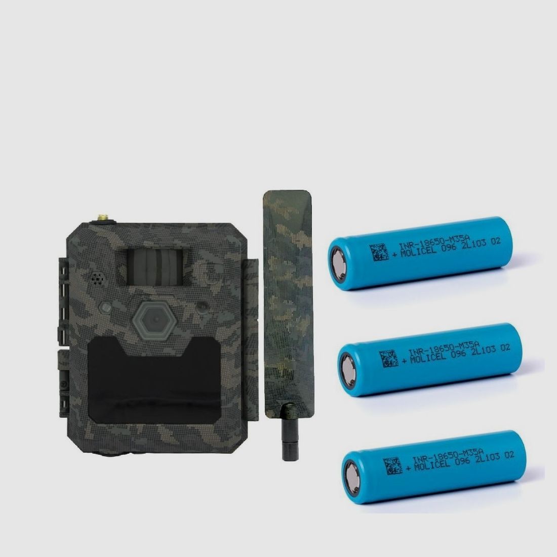 ICU CLOM CAM6 Wildkamera inkl.3x 18650 Akkus+2000 Coins
