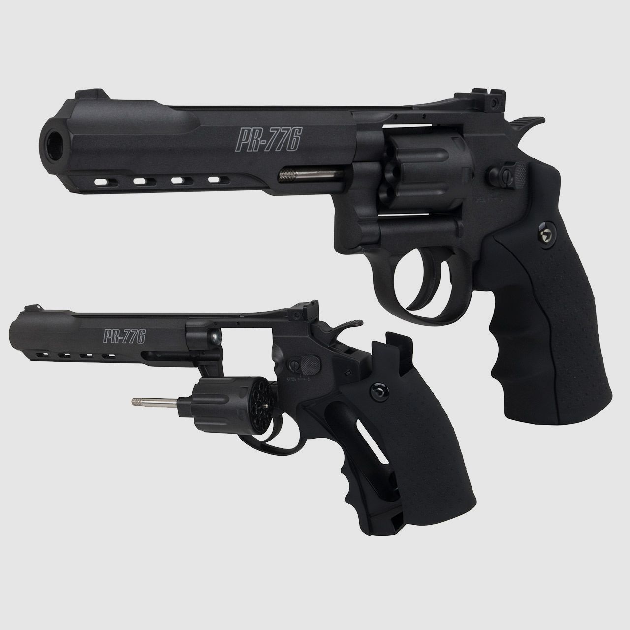 CO2 Revolver Gamo PR-776 Vollmetall Set mit Tasche und ZubehĂ¶r Kaliber 4,5 mm (P18)