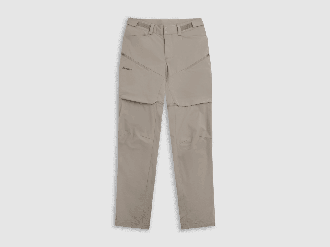 Bergans Convertible Zip-Off Softshell Pants Women Rock Taupe 46