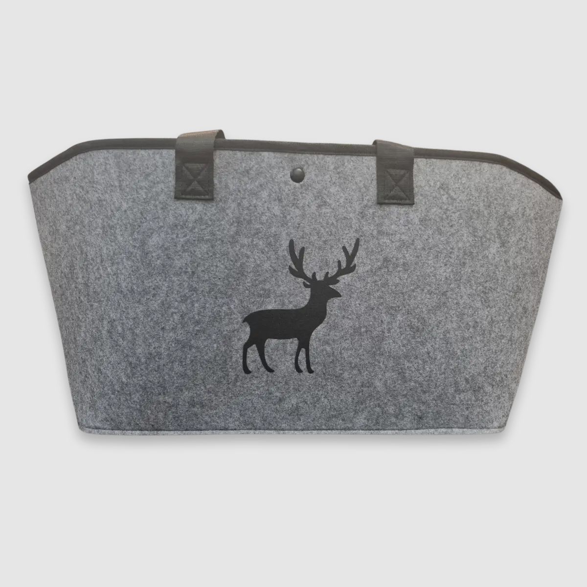 Felt bag with deer emblem
